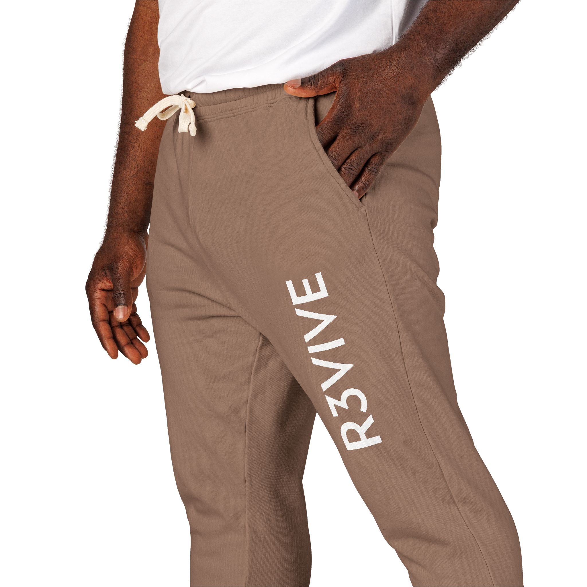Comfortable Unisex Fleece Sweatpants with R3VIVE Print