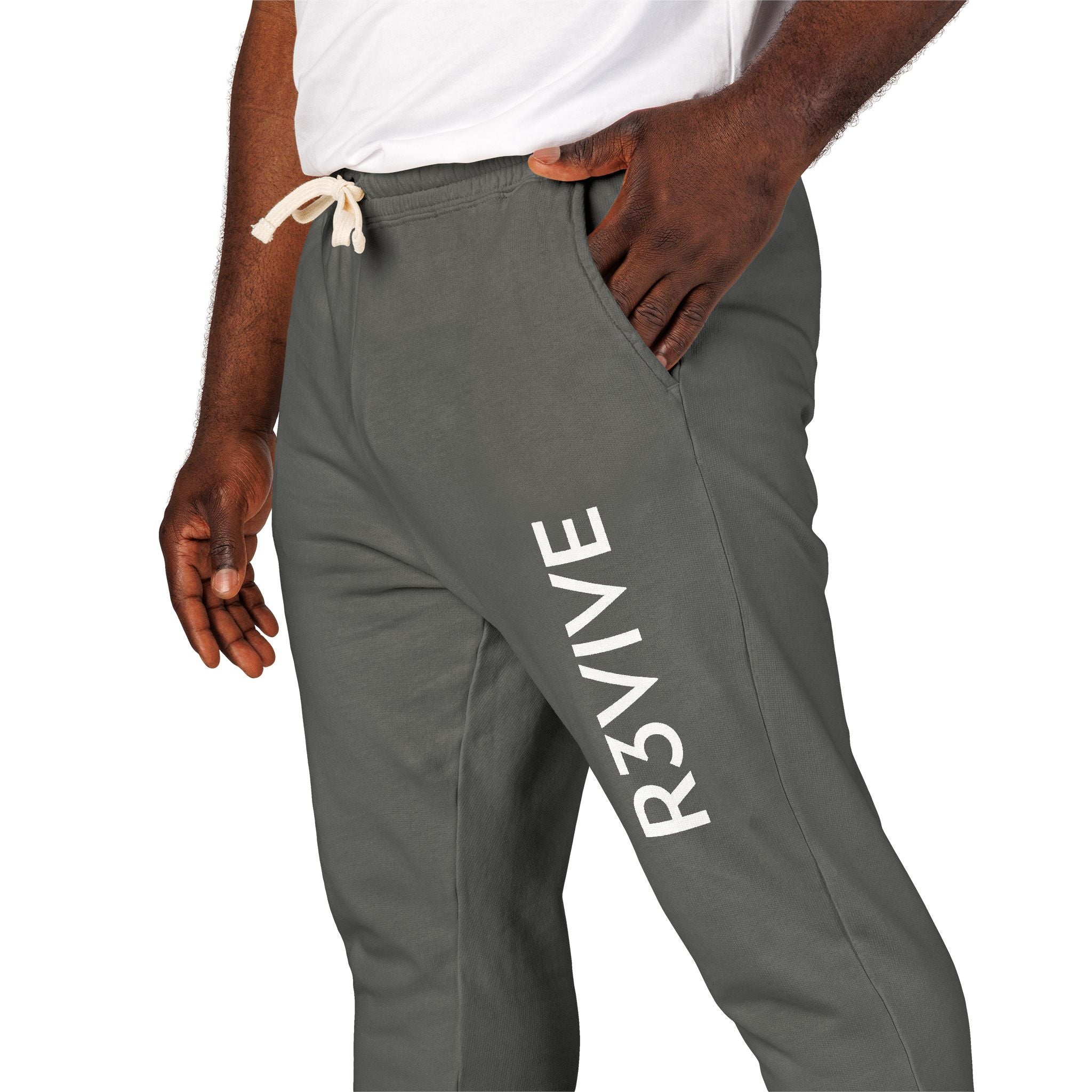 Comfortable Unisex Fleece Sweatpants with R3VIVE Print