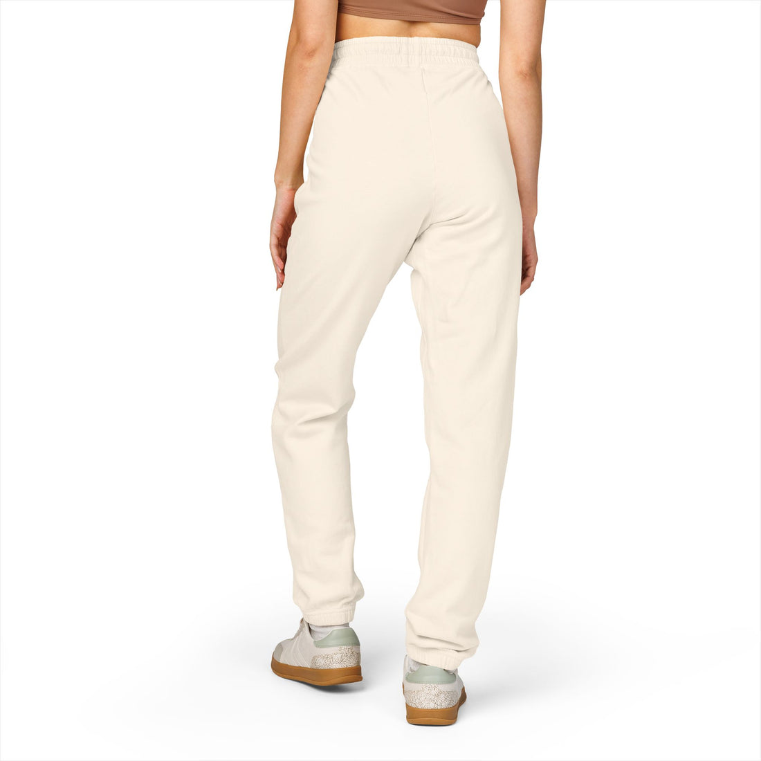 Cozy Fleece Sweatpants with Red Print