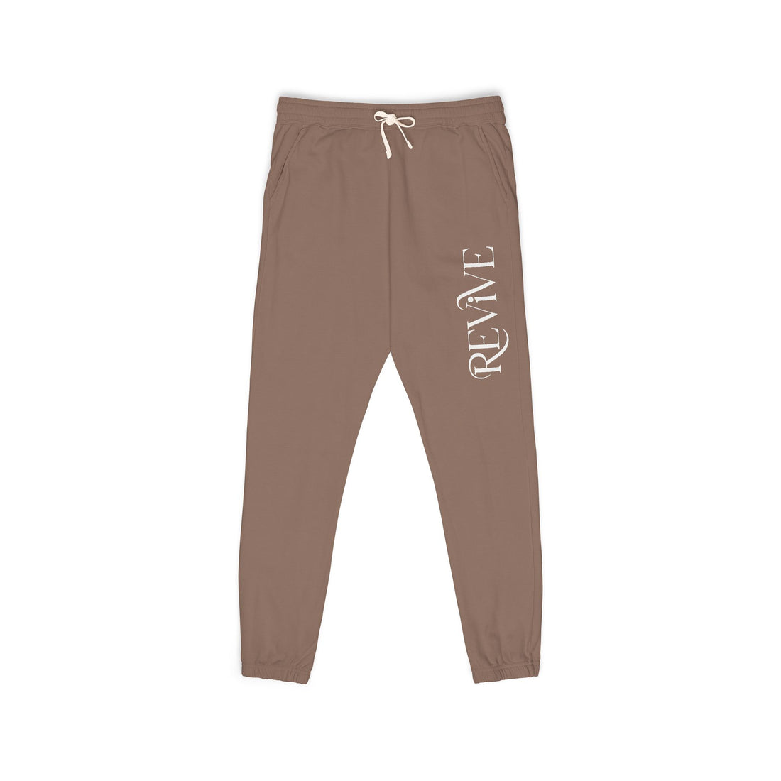Garment-Dyed Fleece Sweatpants with Unique Print